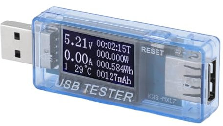 USB C Tester Power Meter, Digital Display Multifunction Type C USB Current Voltage Charging Detector Voltmeter Ammeter, for Power Supply Equipment