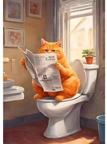 Clendo 5D Diamond Painting Erwachsene,Diamant Painting Bilder Katze,DIY Set Erwachsene Full Diamonds, Diamont Painting Tiere,Crystal Art Home Wand Dekor-Freunde Geschenk 30x40cm