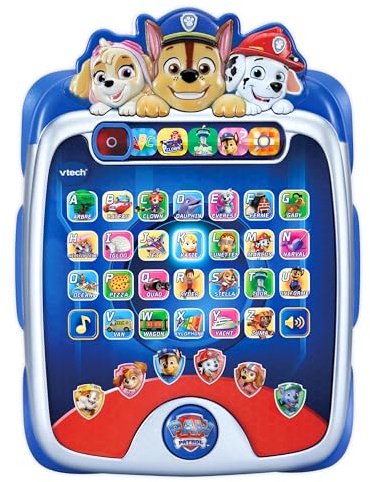 VTech - Ma Lumi-Tablette Éducative Pat' Patrouille - Tablette Interactive Enfant avec 5 Jeux Paw Patrol - Jeu pour Apprendre Les Lettres - Cadeau Enfant de 3 Ans à 7 Ans - Contenu en Français