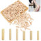 Tasselli in Legno,600pcs Scanalate in Legno,Spine Legno,Perni di Legno,Perni di Legno Duro Perno Scanalato Tasselli Perni Scanalati per Mobili, Progetti di Artigianato,Fai Da Te