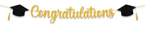 Banniere Felicitations, Graduation Decoration, Banderole Congratulations Guirlande, Diploma Decoraciones para Graduación Ceremonia