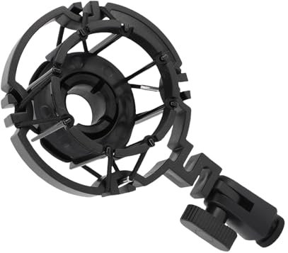 Mic Boom Arm Holder, Plastic Shock Mount Mic Holder Bracket Stand Compatible with C2000 C3000 C4000, C214 C314 C414