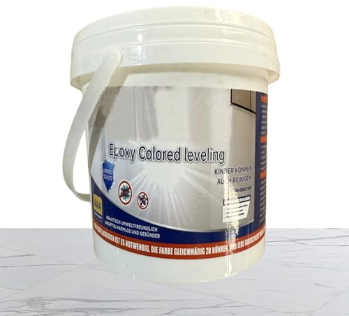 Pintura de piso epoxídico: pintura de de color autónoma | Efecto de mármol de alto brillo recubrimiento a base de agua para baldosas de madera de encimera de hormigón | Tinte de renovador epoxi