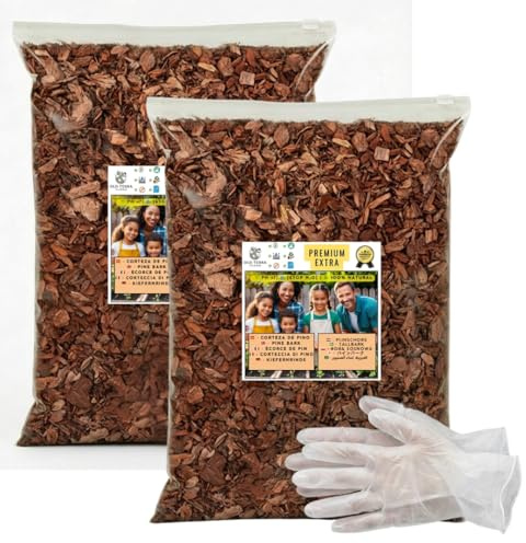 OLD TERRA NATURAL Extrafina. Corteza de Pino Extra para terrarios, Plantas orquideas y Cuidado de Jardin (2, Tamaño Extrafina)