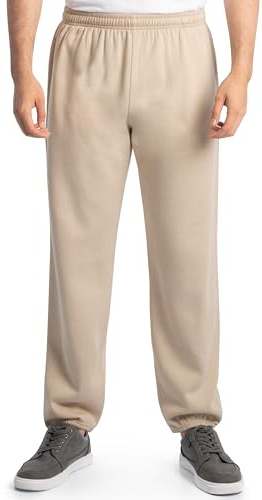 Fruit of the Loom Herren Eversoft Fleece Sweatpants Trainingshose, Khaki Heather, 3XL