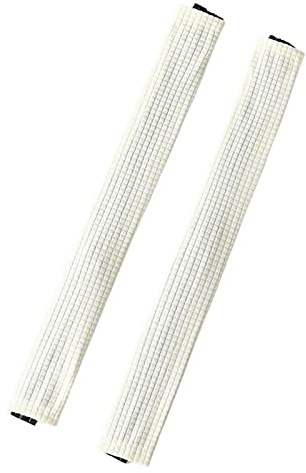 Milageto Funda para reposabrazos de Silla de Oficina con Cremallera, 2 Piezas, Lavable, para computadora, Oficina, Silla para Juegos, Beige