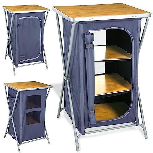 Vilde Armoire de voyage pliable de camping 60 x 53 x 97 cm