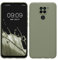 kwmobile Carcasa Compatible con Xiaomi Redmi Note 9 Funda - con Bordes elevados - Apto Carga inalámbrica - Gris Verdoso Mate