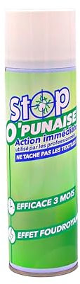 Stop-O-Punaise Pro- Spray Anti Punaise de Lit – 500ml - Action Immédiate - Protection Durable contre les Piqûres - Éradication Instantanée - Confiance des Professionnels et Particuliers