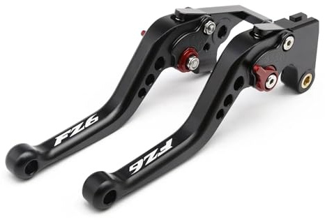 STQNXR Leve Freno Frizione Moto per Y&AMAHA FZ6 per Fazer 600/S/N/NA/NS FZ6N FZ6S FZ600 2004 2005 2006-2010 Leva di Frizione del Freno del Motociclo Regolabile Opaca