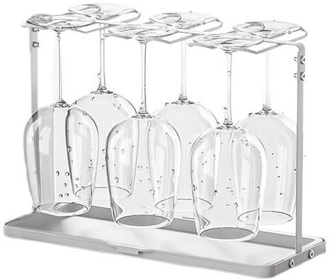 Kixolazr Wine Glasses Rack Organizer | Drying Rack Glass Organizer | Countertop Glass Hanger, Freestanding Glass Rack, Storage Organizer, Kitchen Organization and Storage