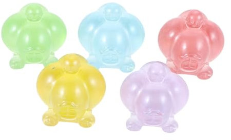 iplusmile 5pcs Miniature Glow Dark Pumpkin Carriage Ornaments for Fairy Garden Halloween Decorations Light up Pumpkins Indoor