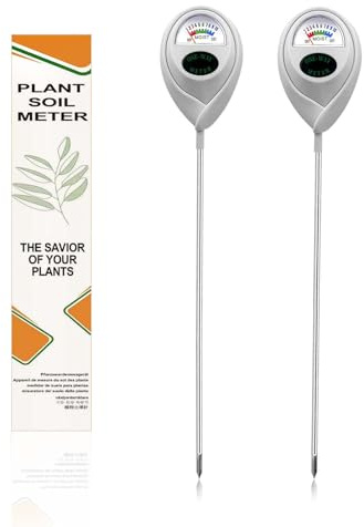 MEPHILIMIA Pack of 2 Long Probe Soil Moisture Meter for Deep Use Soil Moisture Meter, Hygrometer for Garden & Agriculture, Soil Tester, No Batteries Required