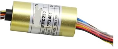 Slip Ring, Compact Slip Ring, hat-Type Slip Ring, Conductive Ring, pan/tilt, UAV stabilizer Slip Ring(Outer Diameter 22mm 24 core Metal)