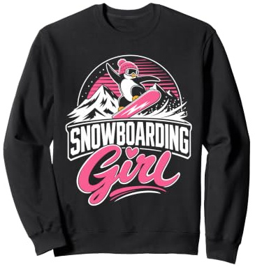 Snowboarder SNOWBOARDING GIRL Girls Children Snowboard Sweatshirt