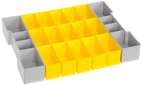 Sortimo Boîte de Cloisonnement B3, 27 Compartiments, Gris, Jaune