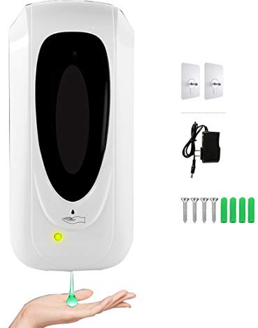 LTLWSH Soap Dispenser Wall Mounted with Sensor 1000ML Non-contact Disinfectant Dispenser for Hotel, Office, Home, Healthcare Facilities,B