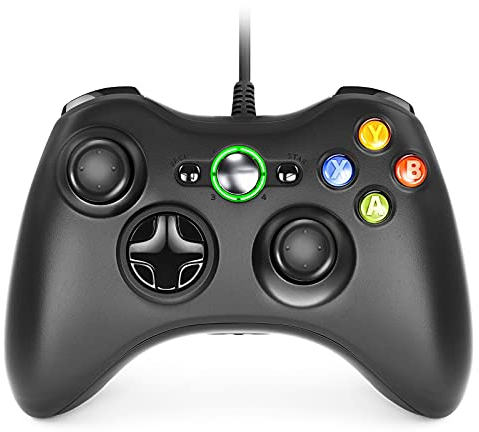 Dhaose Xbox 360 controller, Game Controller USB Wired PC Joystick Gamepad for Xbox 360,Improved Ergonomic Design Controller,Support Xbox 360 PC Windows 7/8/10