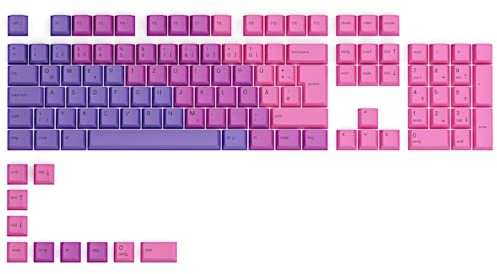 Glorious Gaming 115x GPBT-Keycaps - Cherry-Profil, äußerst widerstandsfähiger PBT-Kunststoff, optisch EIN Blickfang, überragende Akustik, Originalschrift, Deutsch Layout - Nebula
