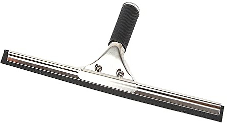 SagaSave Fönsterskrapa, professionell glasklennorkare med handtag för badrumsdörr, spegel och golv (35 cm)