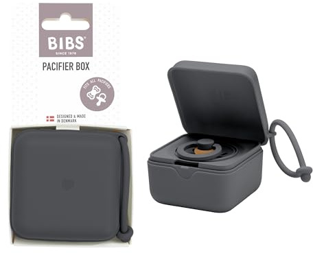 BIBS Dummy Box with Elastic Strap Steriliser Box for Dummies 100% BPA Free Material Iron