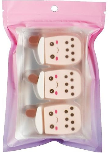 Danlai Makeup Sponge Blender Set Milk Tea Shaps Sponge Powge Puff Soft Beauty Egg Wet Wet Dry Makeup Tool for Liquid