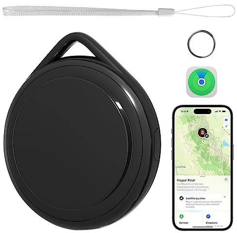 Qoosea Individuatore di Localizzazione Smart Lost Object Finder, Posizionamento Preciso e Anti-Lost, Trova le Tue Chiavi/Valigie/Portafogli o i Bambini Anziani e Auto, per iOS Non Con Android(Nero)