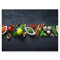 SMTDeco Herdabdeckplatte Ceranfeld Abdeckplatte Herdabdeckung Herdplatten Abdeckungen Induktionskochfeld 70x52 cm Einteilig Kräuter Grau