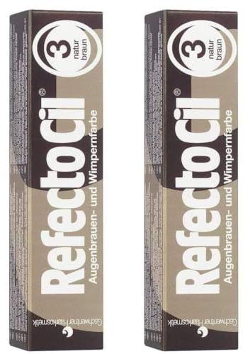 Rafectocil Cream Tint Brown No.3-15ML (Pack of 2) Eyebrow Tint and Hair Color Dye - Professional Long-Lasting Hair Dye