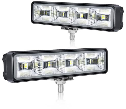 Fxlpower 2 Stück 25W LED Flutlicht Rückfahrscheinwerfer 12V 24V Zusatzscheinwerfer, IP65 Offroad led Arbeitsscheinwerfer für Auto, Trittstufen eines LKWs, Pickup,Traktor, 4x4, ATV, Motorräder