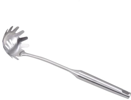 Cabilock Cuchara Espaguetis Ranurada De Acero Inoxidable Colador De Pasta Antioxidante Con Mango Perforado Para Cocina Servidor Multifuncional Para Spaghetti y Linguini