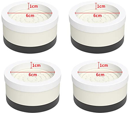 Elevadores de patas de plástico de fibra de resina para muebles, mesa de cocina, sofá, cama, lavadora, reposapiés (5 cm, albaricoque)