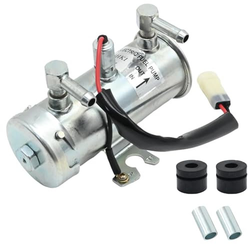 12v Electric Fuel Pump,Electric Water Mini Pump,Universal Petrol Diesel Self Priming Cylinder Multi-Purpose for Diesel and Gasoline with Installation Kit