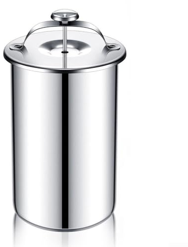 Herramienta de prensa de carne de acero inoxidable, olla de prensa de carne para hacer jamón con termómetro, prensa casera para hacer carne, ollas a presión de carne de cocina, olla de caldera y