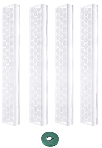 Monstera Moss Pole – Supporto per arrampicata da interni da 43,2 cm, paletto impilabile per piante, supporto portatile trasparente | Supporto robusto per crescita verticale giardinaggio Display