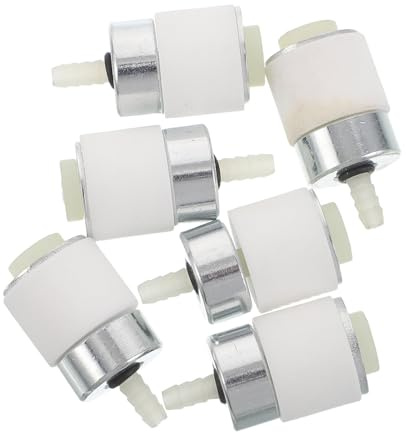 Hohopeti Filtro de Gasolina para Motosierra 6 Piezas, Cartucho de Filtro de Combustible Antiobstrucción para Cortacésped y Maquinaria de Jardín, Compatible Sopladores y