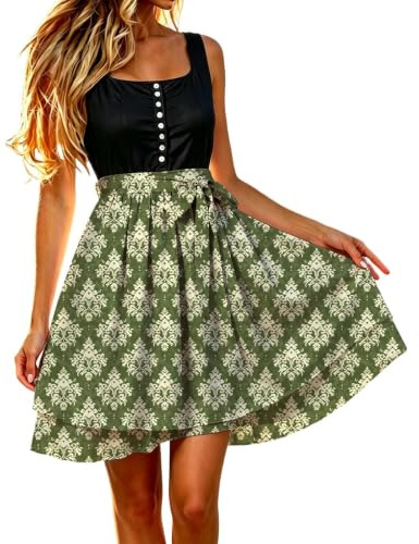 Dirndl förkläde enkelt dirndlförkläde med rosett smutsavvisande Dirndlförkläden dräkter förkläde med band Dirndl-förkläde dam för bayersk oktoberfest outfit