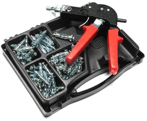 Hohlraumdübel Set, Hohlraumdübelsatz mit Zange, 71 Hohlraumdübeln in 4 Größen M4 / M5 ! Praktisch für jeden Haushalt!