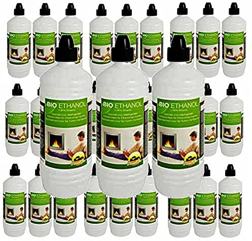 30 litri Etanolo fluido per il bioetanolo Caminetto 96,5%. Niente fumo o odori. BIO BIOETANOLO BIOCAMINO ciminiera, camino bio