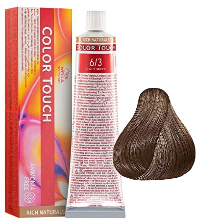 Wella - 6/3 Dunkelblond Gold Touch ohne Ammoniak - Linie Rich Naturals