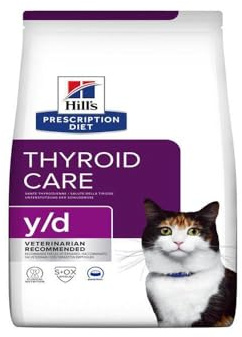 Hill's Prescription Diet Feline Y/D Thyroid Health Food for Cats 1.5 kg