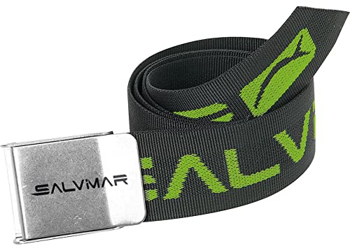 SALVIMAR Cintura Cordura Fibbia Inox, Unisex Adulto, Nero, Taglia Unica