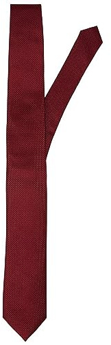 JACK & JONES Corbata para hombre JACCOLOMBIA TIE NOOS, Granate (Fudge Detail:Solid), Talla única