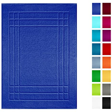 Lashuma Badläufer 50x70 cm, Linz absorbierende Badematte Königs - Blau