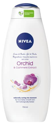 Nivea Cashmere Moments Bath Cream Cashmere and Sensual Fragrance of Flowers Extracts of Orchid, 750 ml, Pack of 3