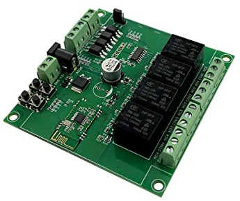 DSD TECH 4 Kanäle Bluetooth Relaismodul Fernbedienung Schalter Kompatibel iPhone Android 4.3 (12V)