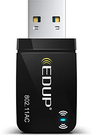 1300Mbps USB 3.0 Wireless WiFi Adapter for PC, USB Wi-Fi Dongle AC Mini Network Adapters 802.11ac 2.4GHz/5GHz Built-in Antenna for Windows 11/10/7/8/8.1/XP Mac OS 10.15 and Below