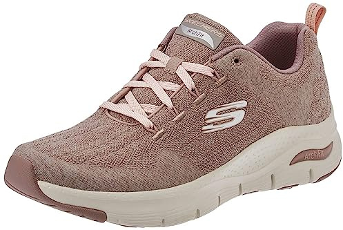 Skechers Arch Fit - Comfy Wave, Scarpe da ginnastica Donna, Marrone, 36.5 EU