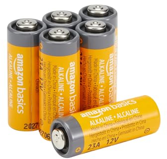 Amazon Basics Alkali-Batterien, 23 A, 12 V, lange Lebensdauer, 6 Stück