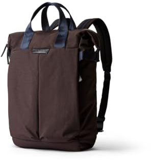 Bellroy Tokyo Totepack, water-resistant woven convertible backpack and tote bag - DeepPlum
